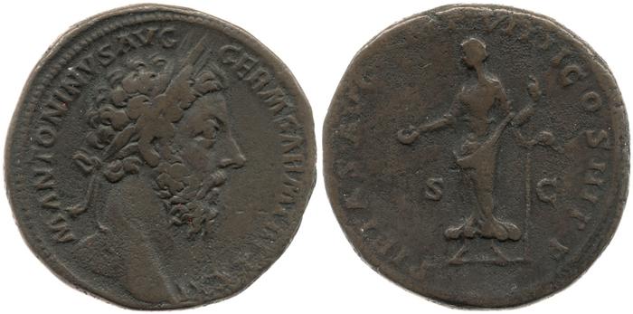 реверс RIC III Marcus Aurelius 1223