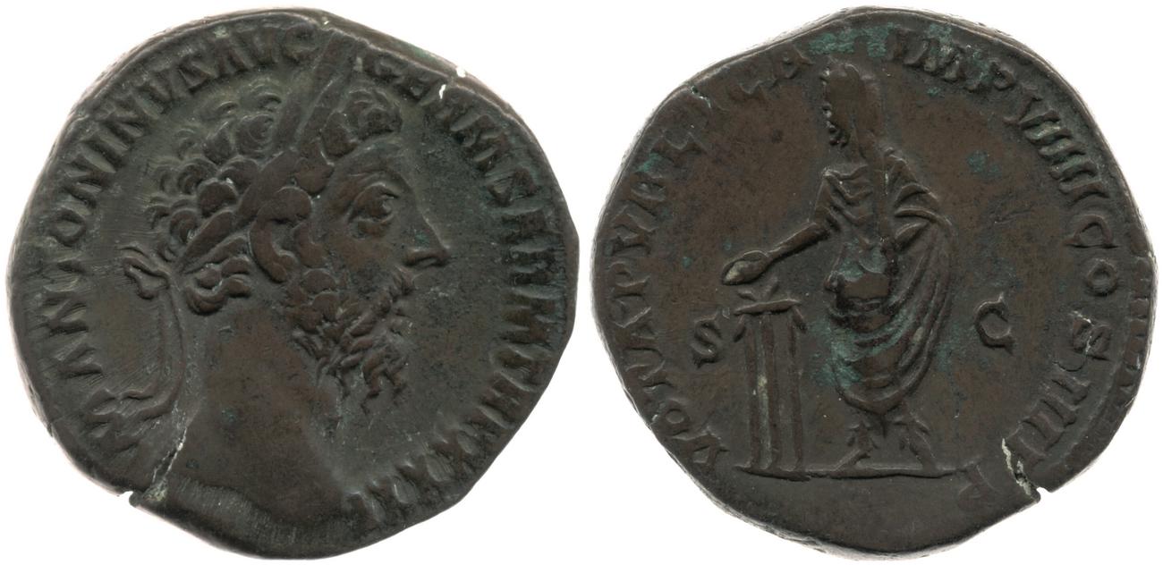 RIC III Marcus Aurelius 1226, аверс, Британский музей
