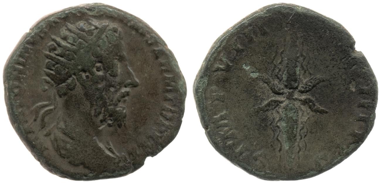 аверс RIC III Marcus Aurelius 1220