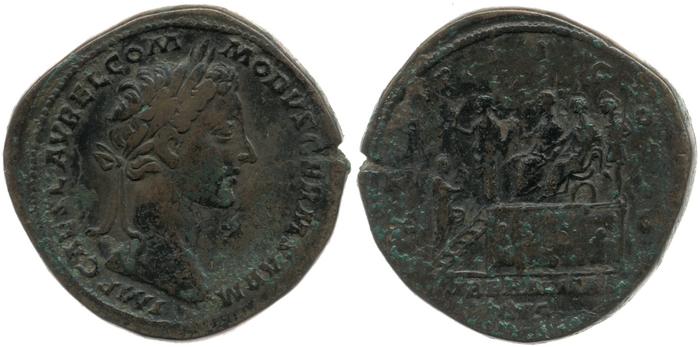 RIC III Marcus Aurelius 1558, реверс, bm