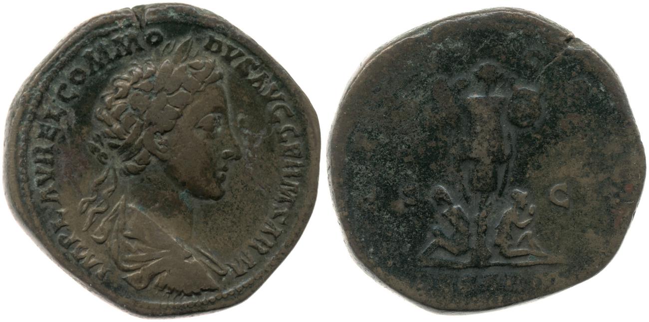 RIC III Marcus Aurelius 1572, аверс, Британский музей