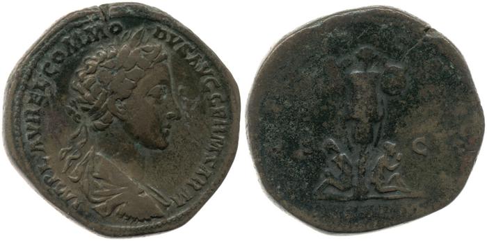 RIC III Marcus Aurelius 1572, реверс, Британский музей