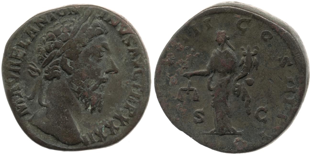 аверс RIC III Marcus Aurelius 1230