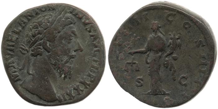 реверс RIC III Marcus Aurelius 1230