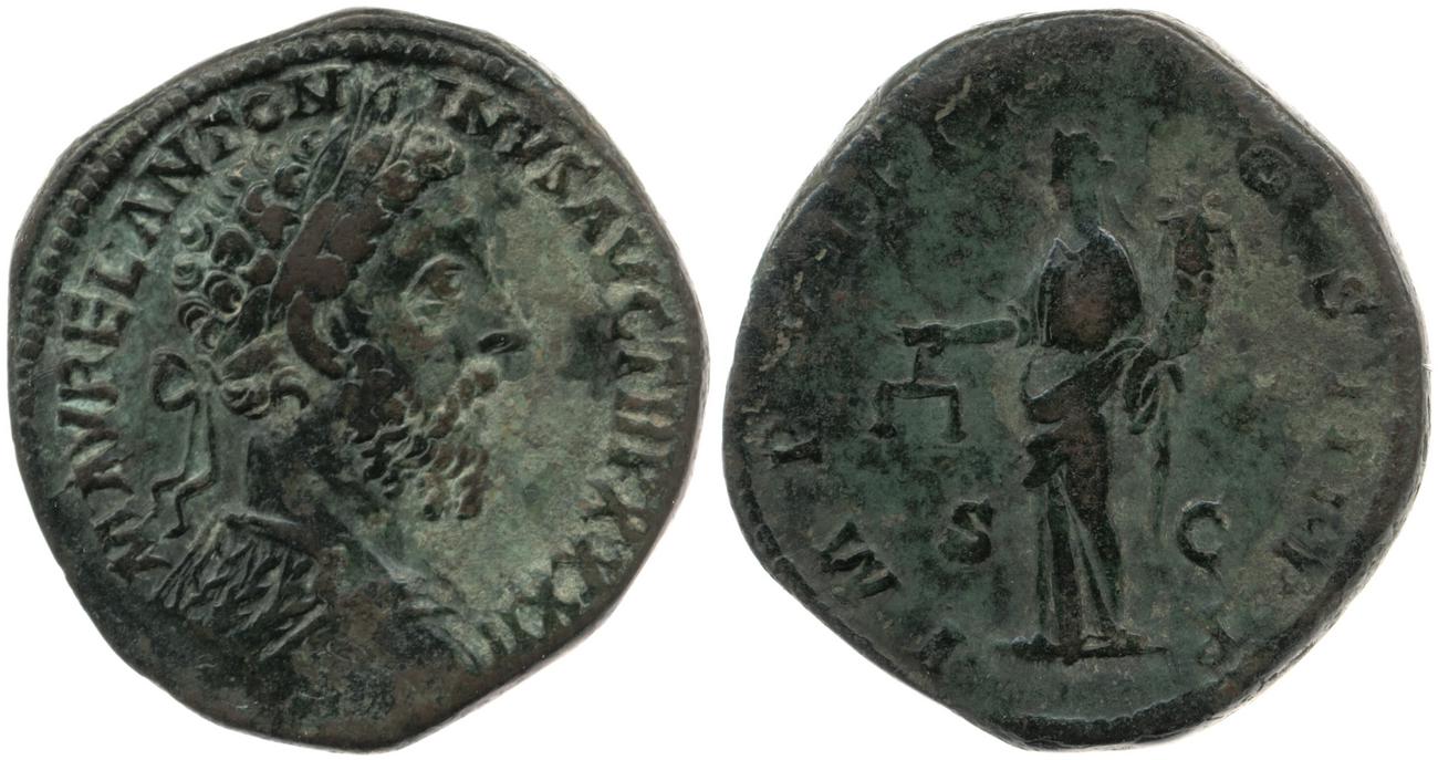 аверс RIC III Marcus Aurelius 1231