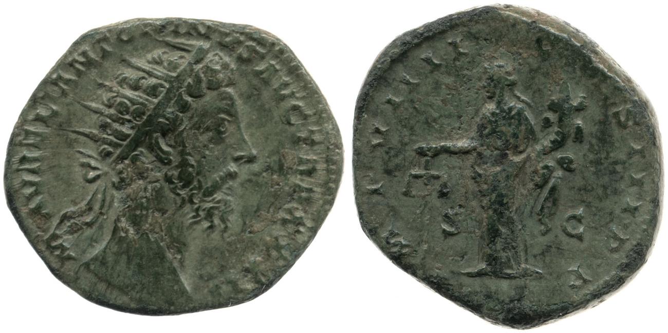 аверс RIC III Marcus Aurelius 1232