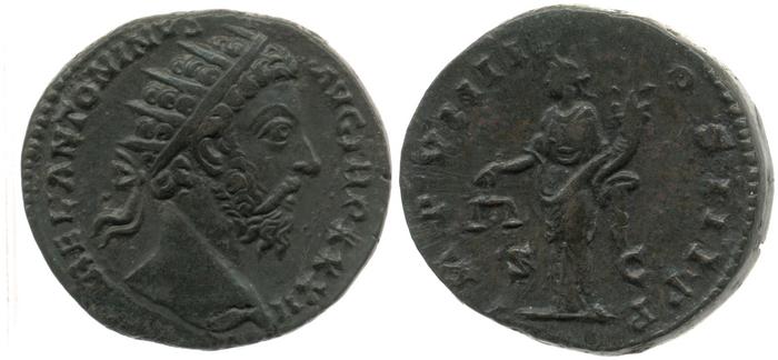 RIC III Marcus Aurelius 1232, реверс, bm
