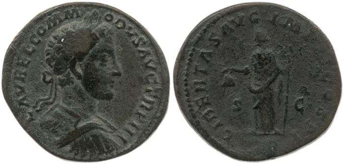 RIC III Marcus Aurelius 1590, реверс, bm