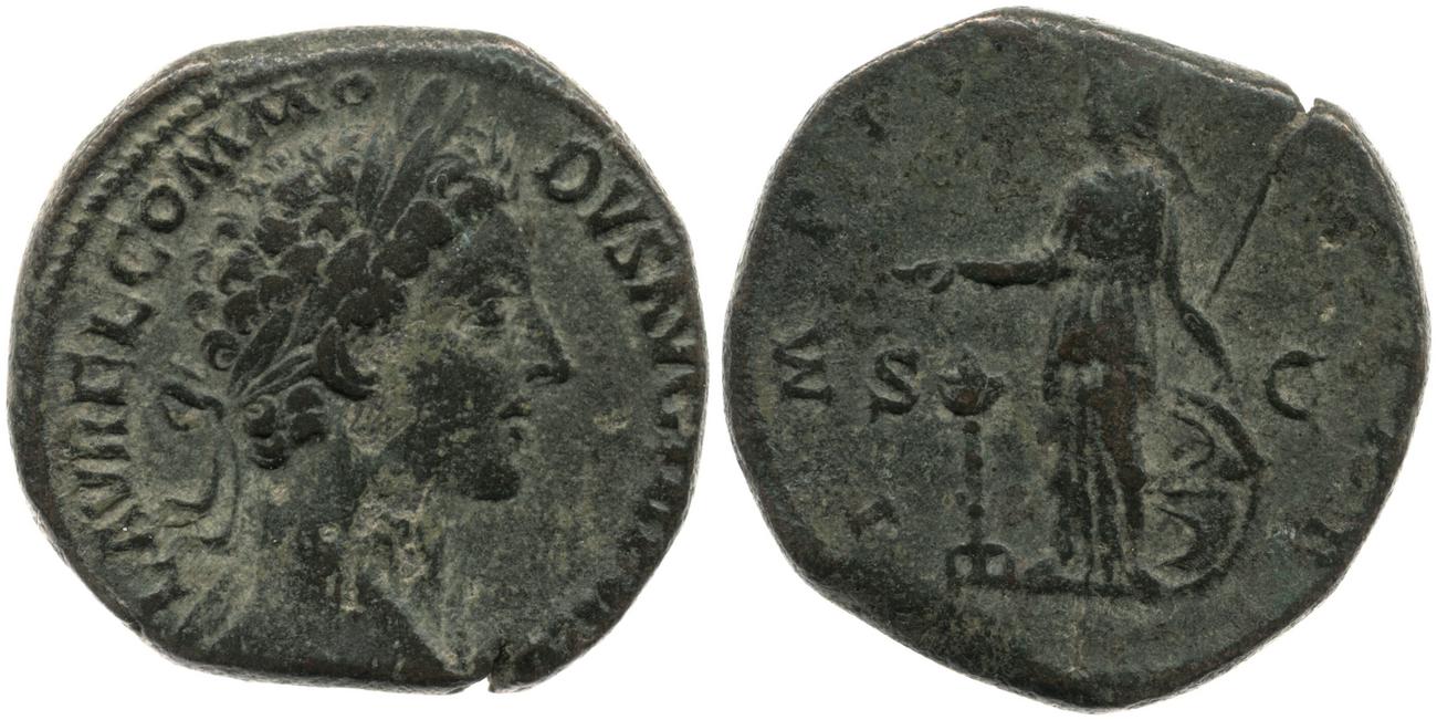 RIC III Marcus Aurelius 1599, аверс, bm