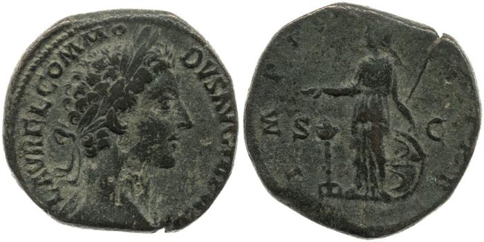 RIC III Marcus Aurelius 1599, реверс, bm