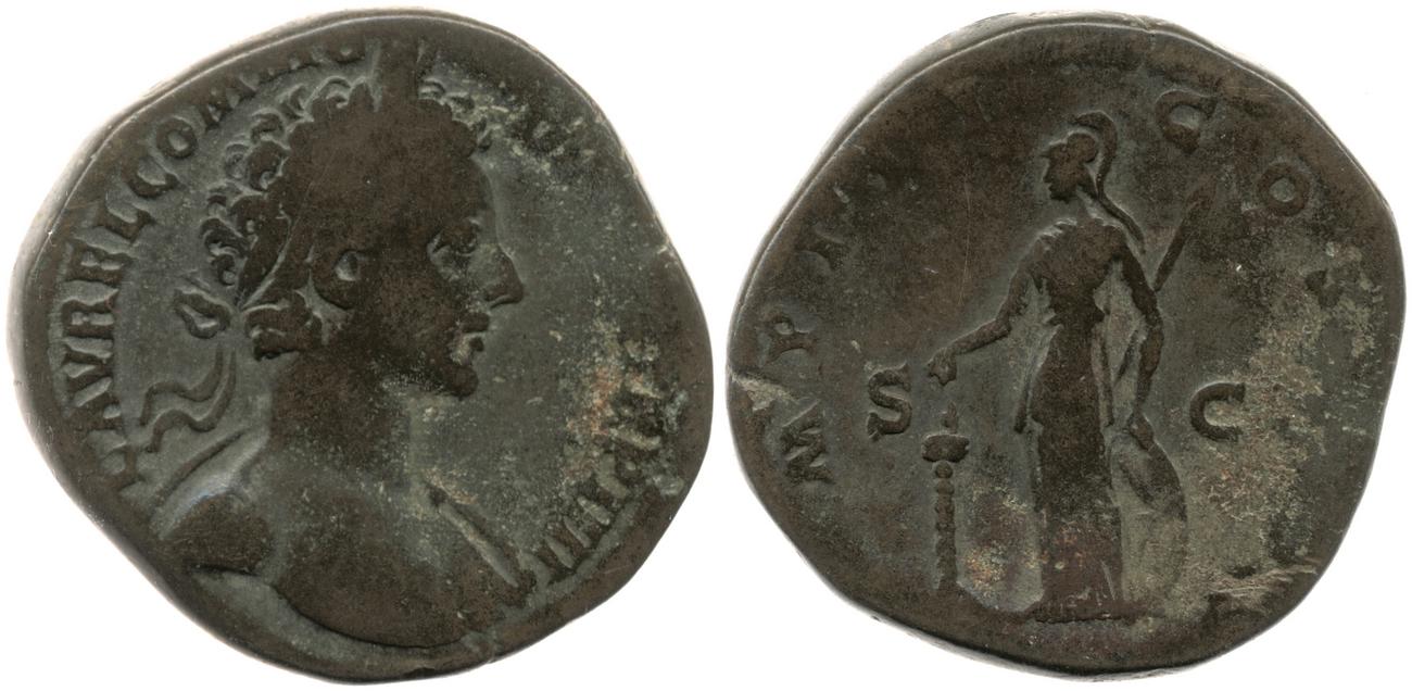 RIC III Marcus Aurelius 1608, аверс, Британский музей