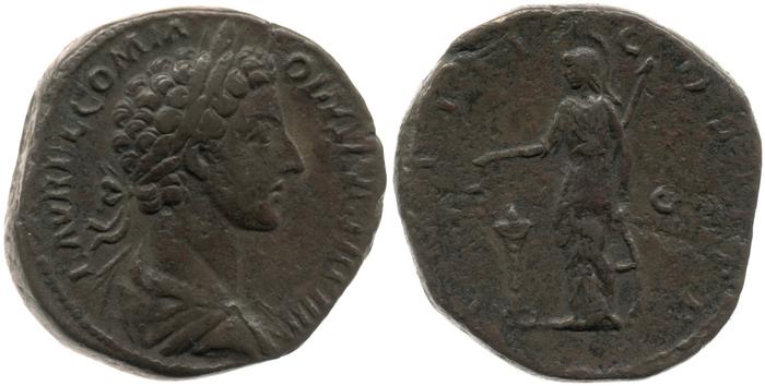RIC III Marcus Aurelius 1609, реверс, Британский музей