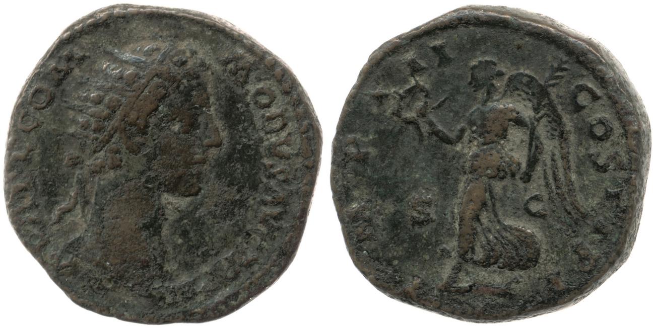 RIC III Marcus Aurelius 1614, аверс, Британский музей