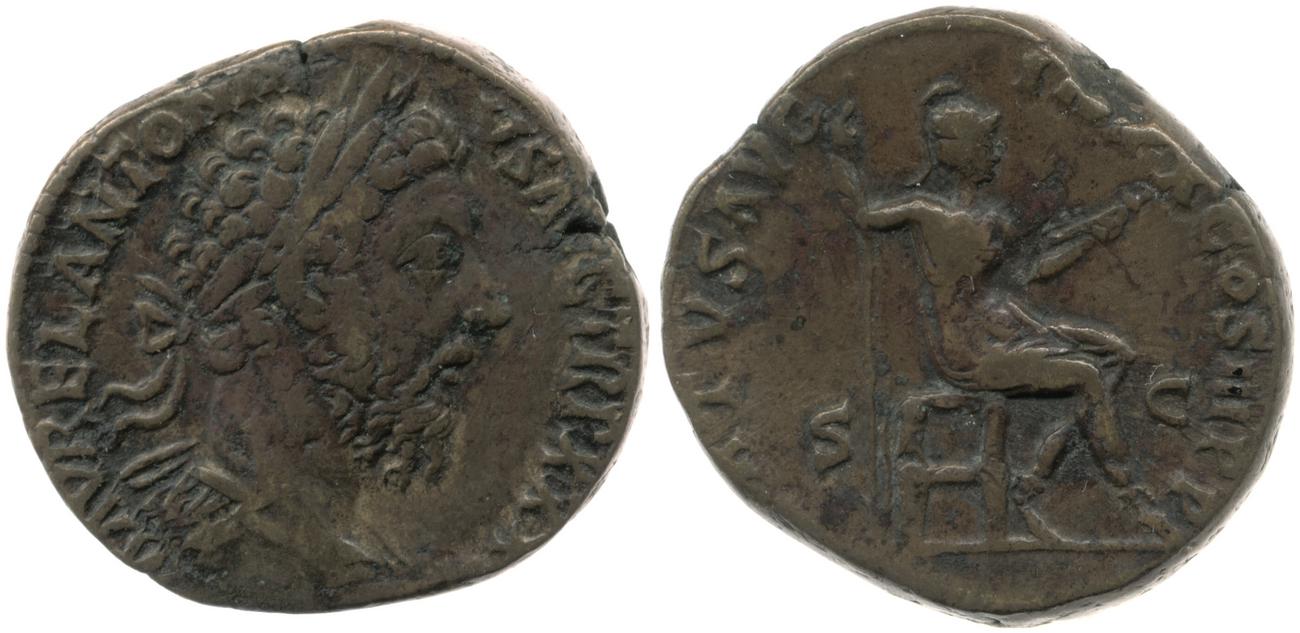 RIC III Marcus Aurelius 1250, аверс, bm