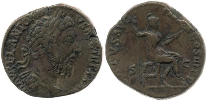 RIC III Marcus Aurelius 1250, реверс, bm
