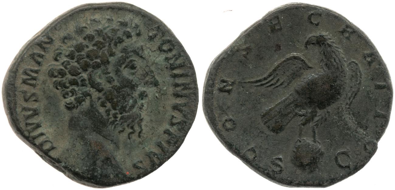 RIC III Commodus 654, аверс, bm