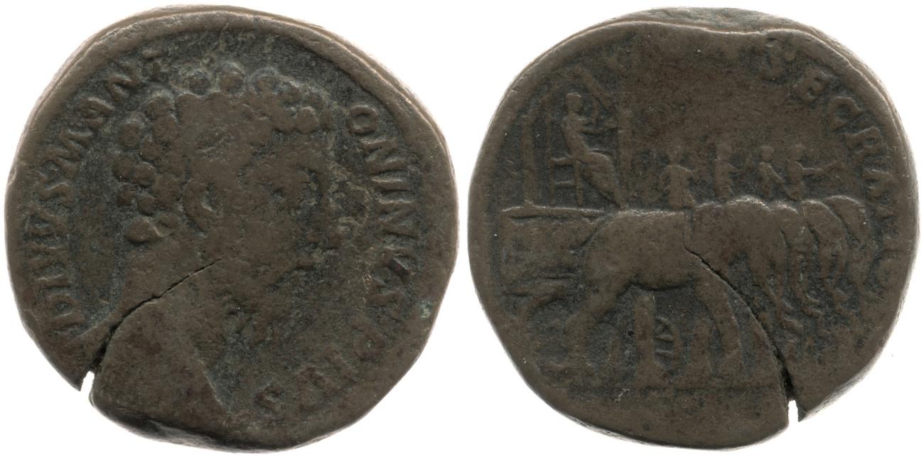 RIC III Commodus 661, аверс, bm