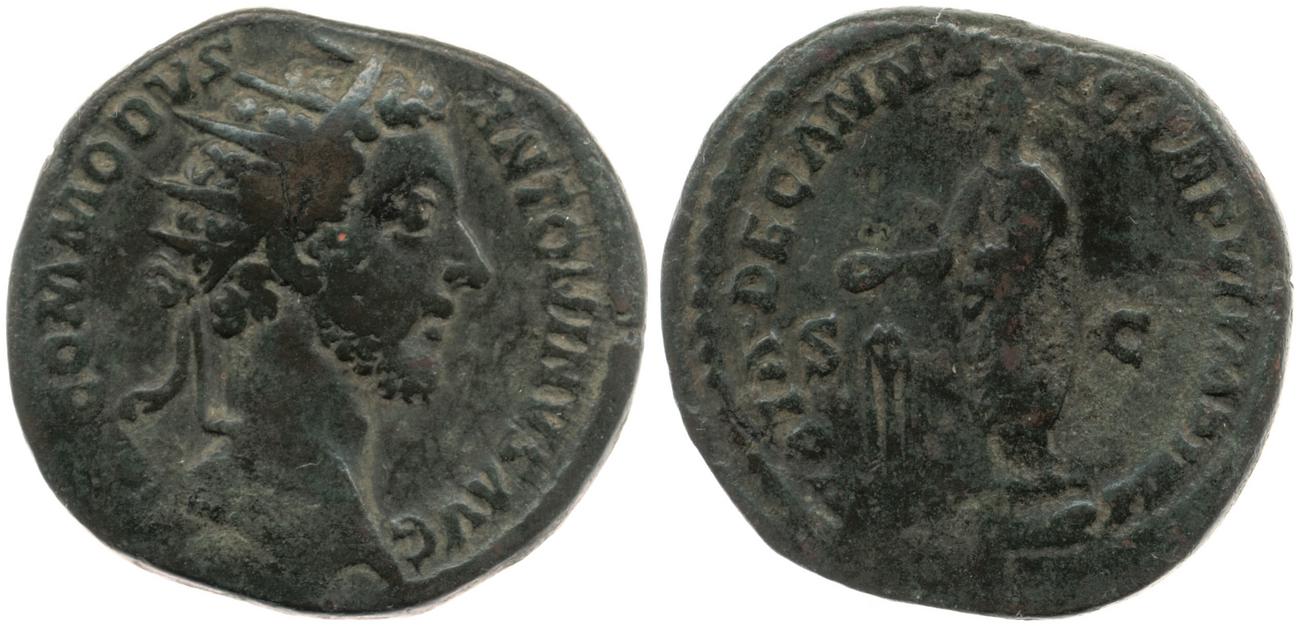аверс RIC III Commodus 318