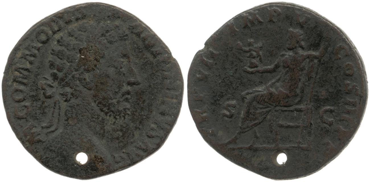 аверс RIC III Commodus 343