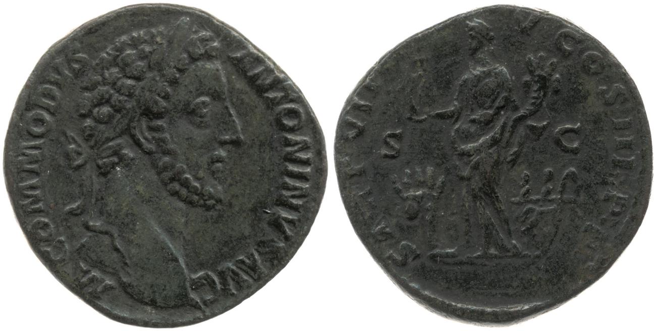 аверс RIC III Commodus 344