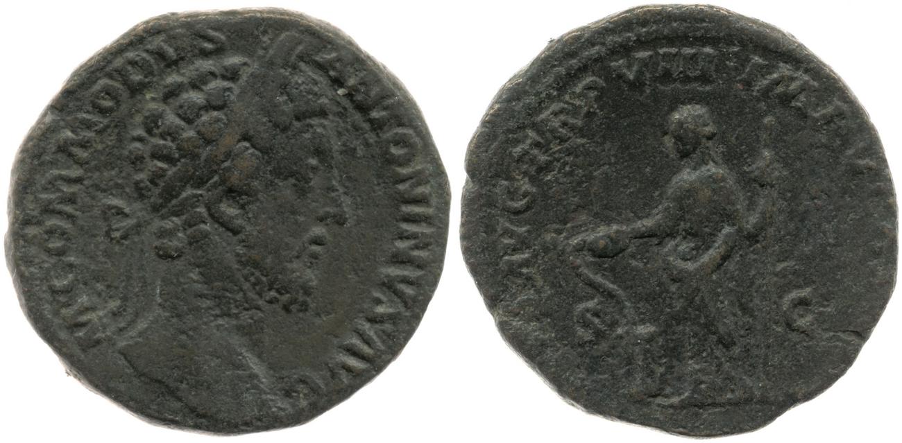 аверс RIC III Commodus 356