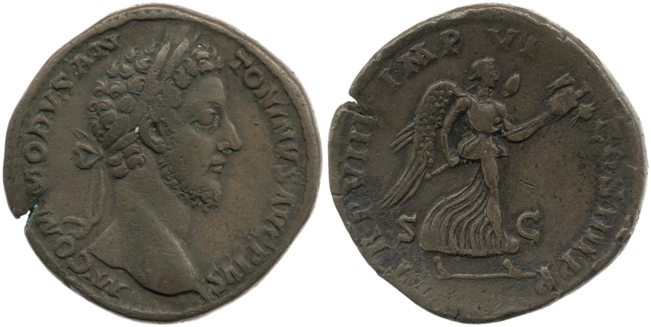аверс RIC III Commodus 374