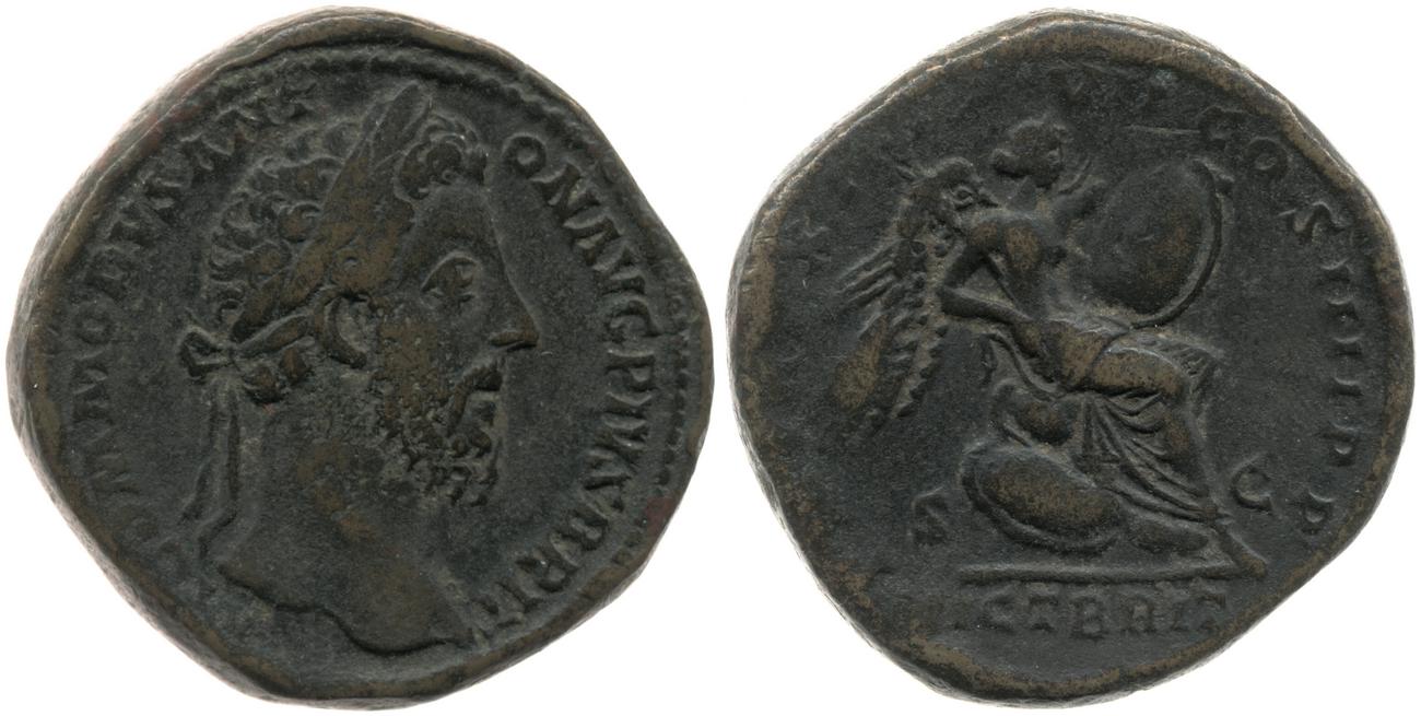 RIC III Commodus 452, аверс, Британский музей
