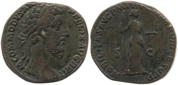 RIC III Commodus 501, реверс, bm