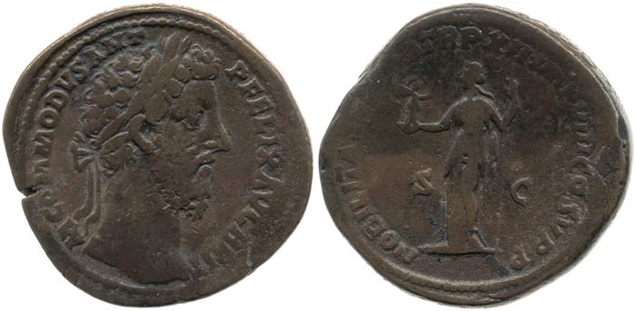 RIC III Commodus 501, реверс, bm