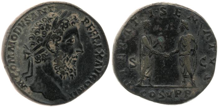 RIC III Commodus 549, реверс, bm