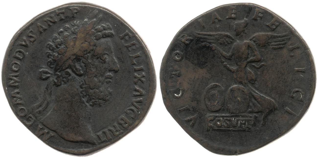 RIC III Commodus 552, аверс, Британский музей
