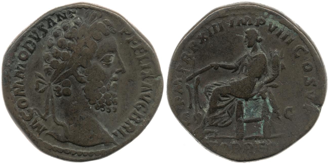 RIC III Commodus 513, аверс, bm