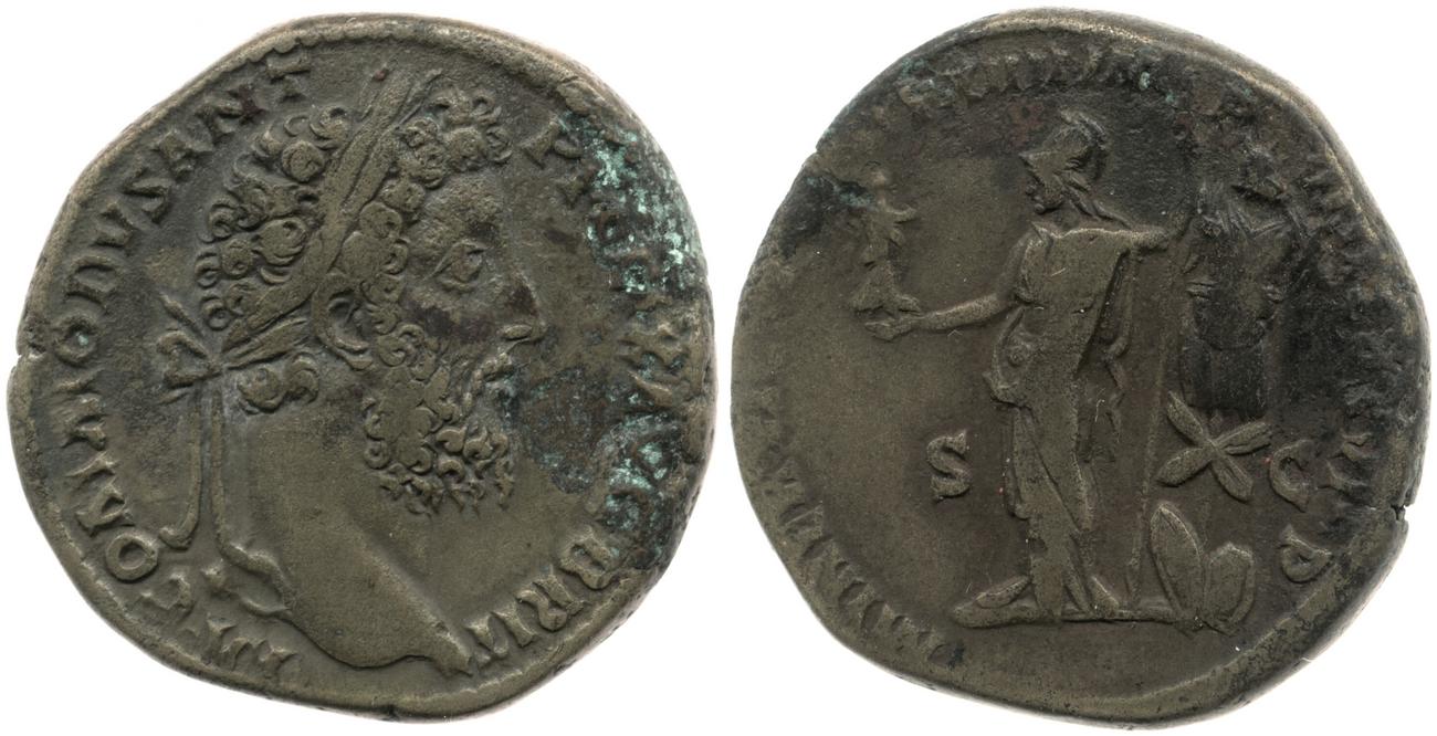 RIC III Commodus 528, аверс, bm