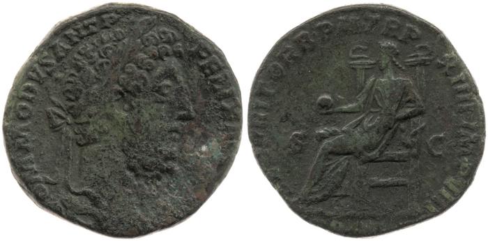 RIC III Commodus 529, реверс, bm