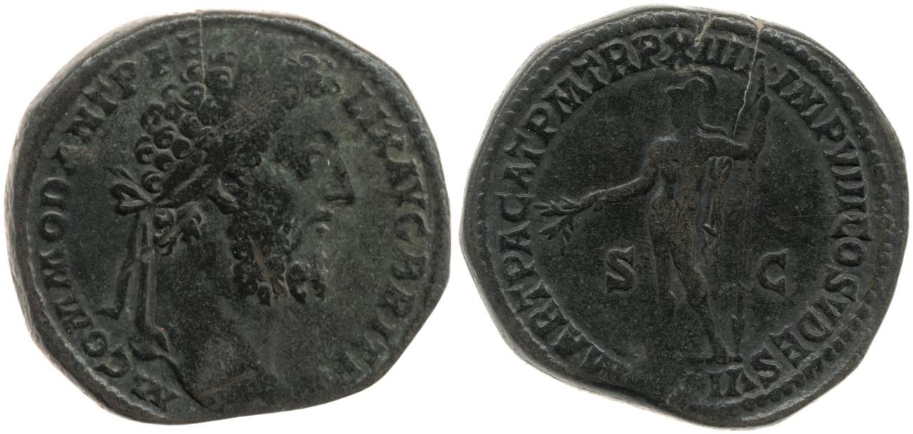 RIC III Commodus 543, аверс, bm