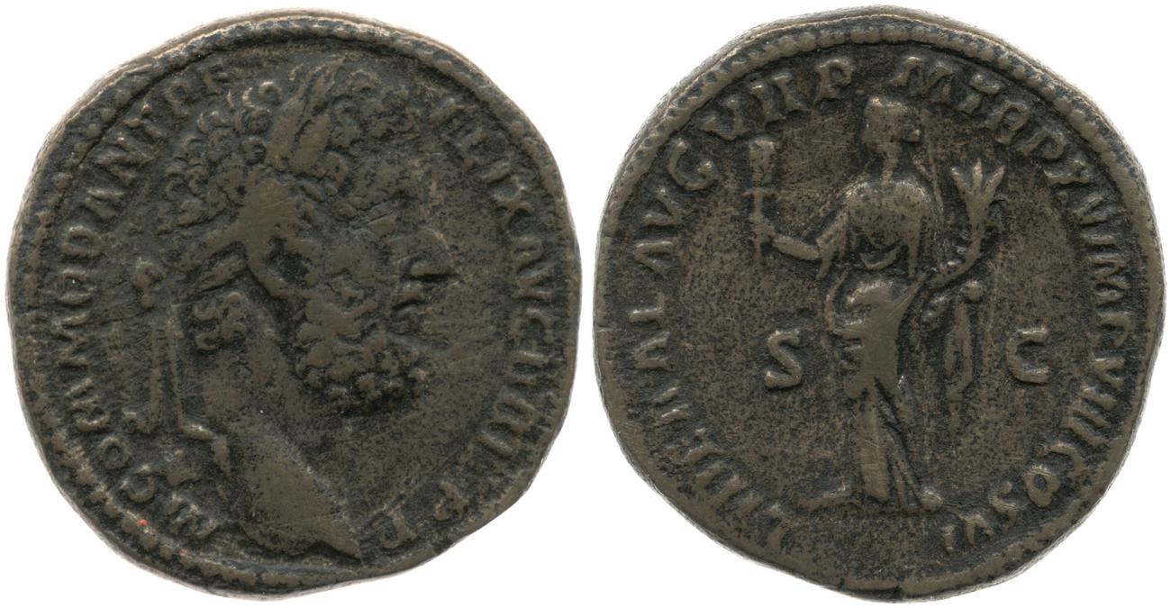 RIC III Commodus 563, аверс, bm