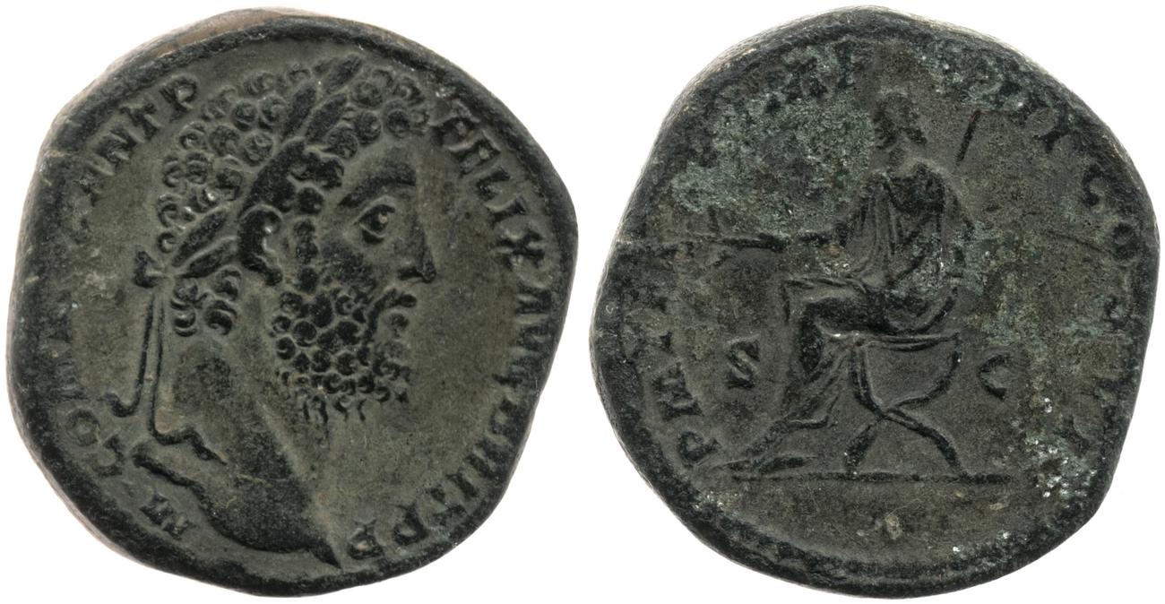 RIC III Commodus 557, аверс, bm