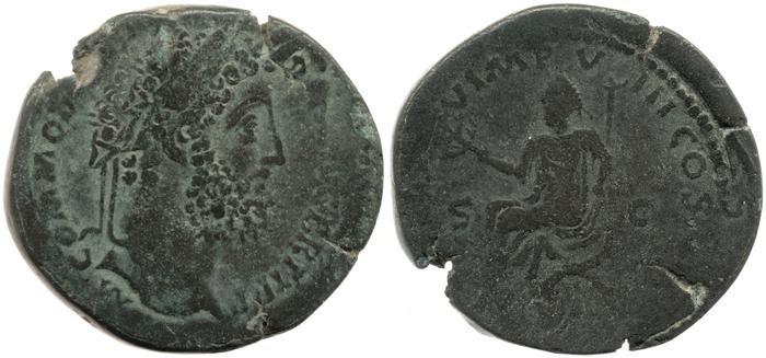 RIC III Commodus 557, реверс, bm