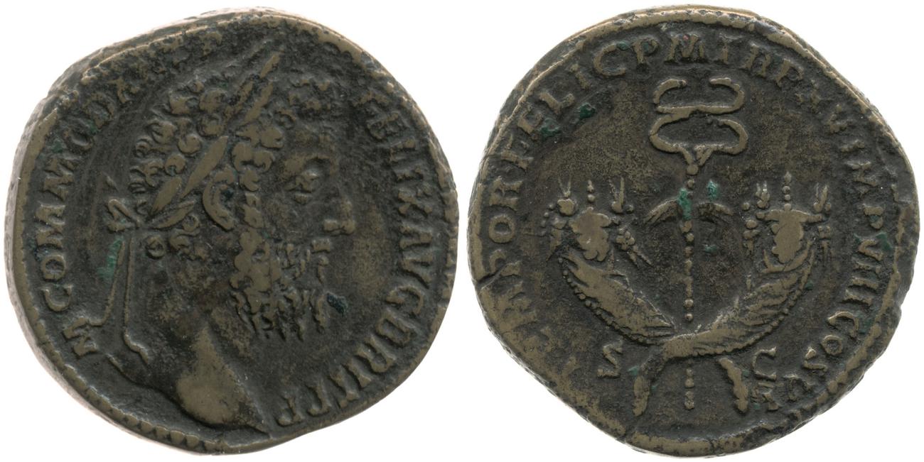 RIC III Commodus 566, аверс, bm