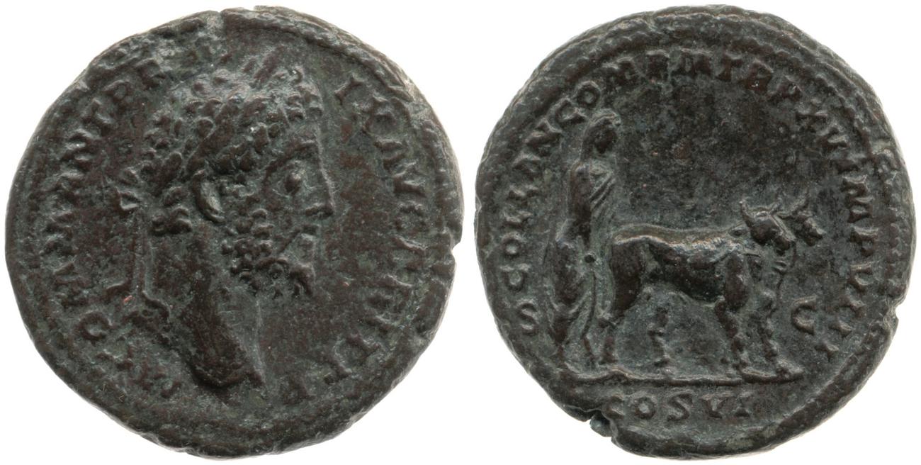 RIC III Commodus 570, аверс, bm