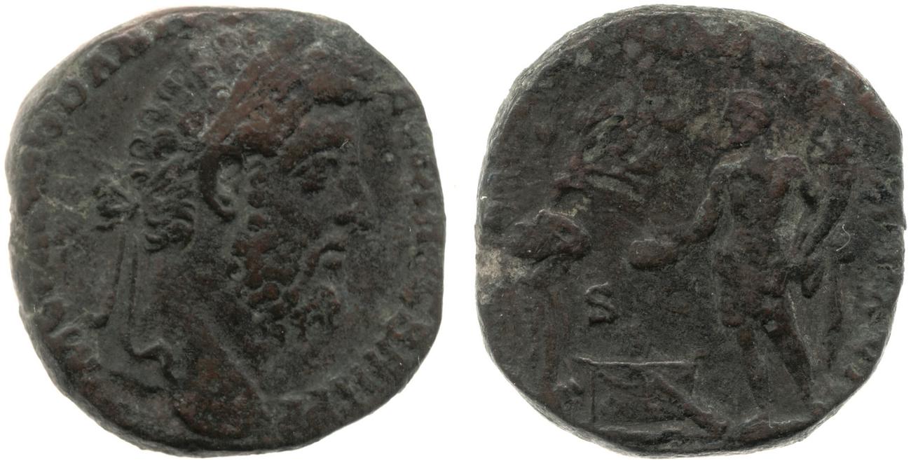 RIC III Commodus 581, аверс, bm