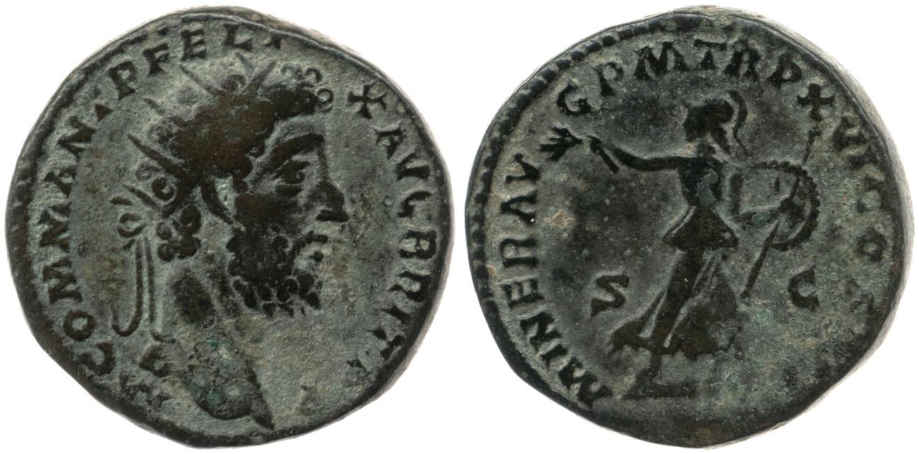 аверс RIC III Commodus 587