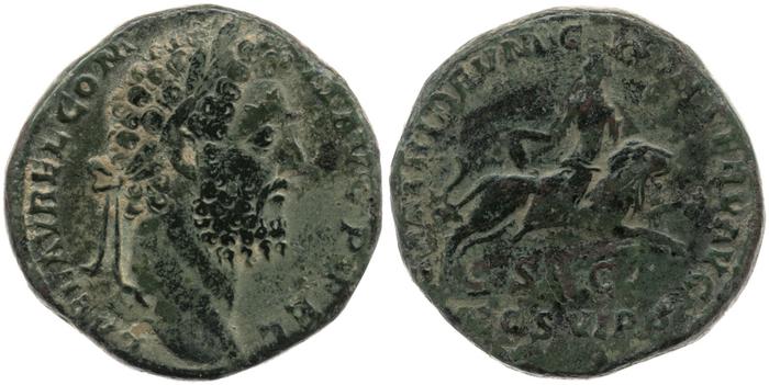 RIC III Commodus 599, реверс, bm
