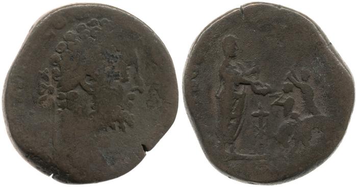 RIC III Commodus 603, реверс, bm