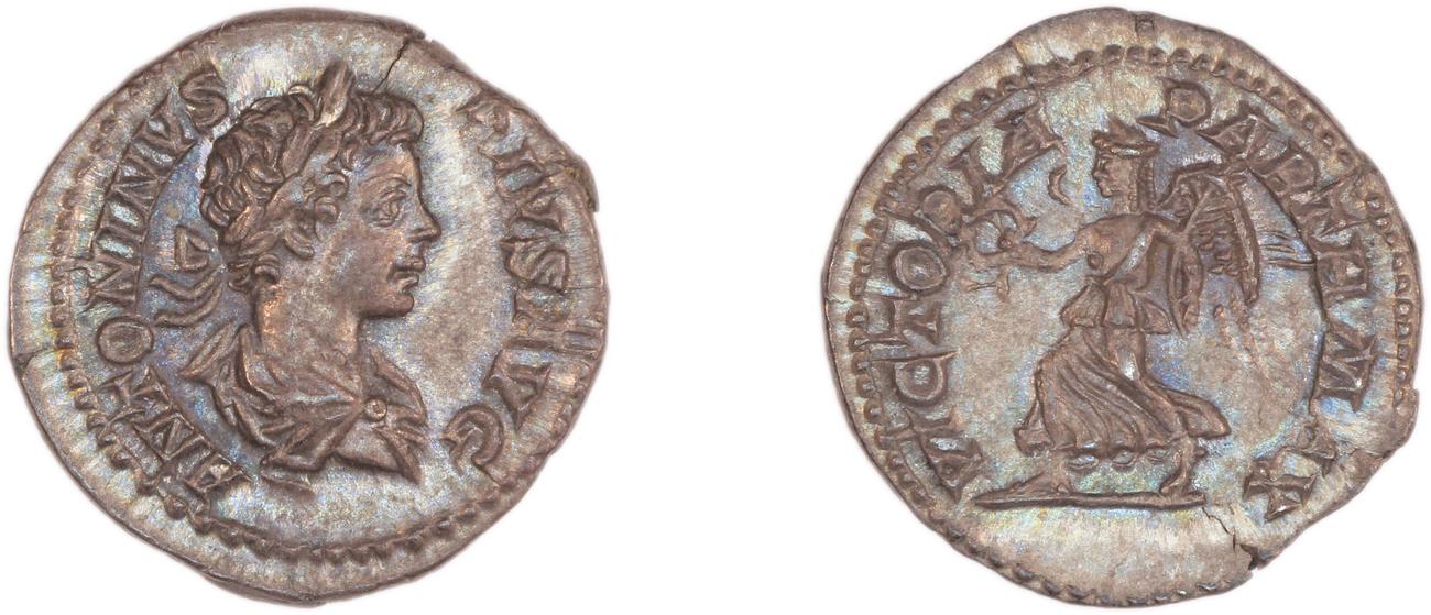 RIC IV Caracalla 145, аверс, Британский музей