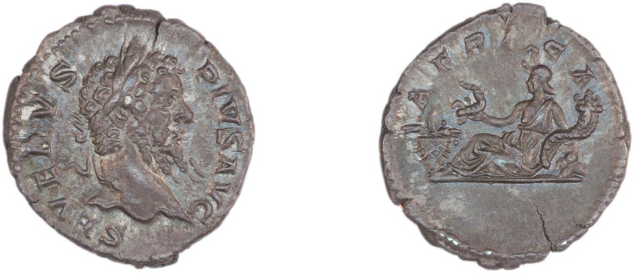 RIC IV Septimius Severus 254, аверс, Британский музей