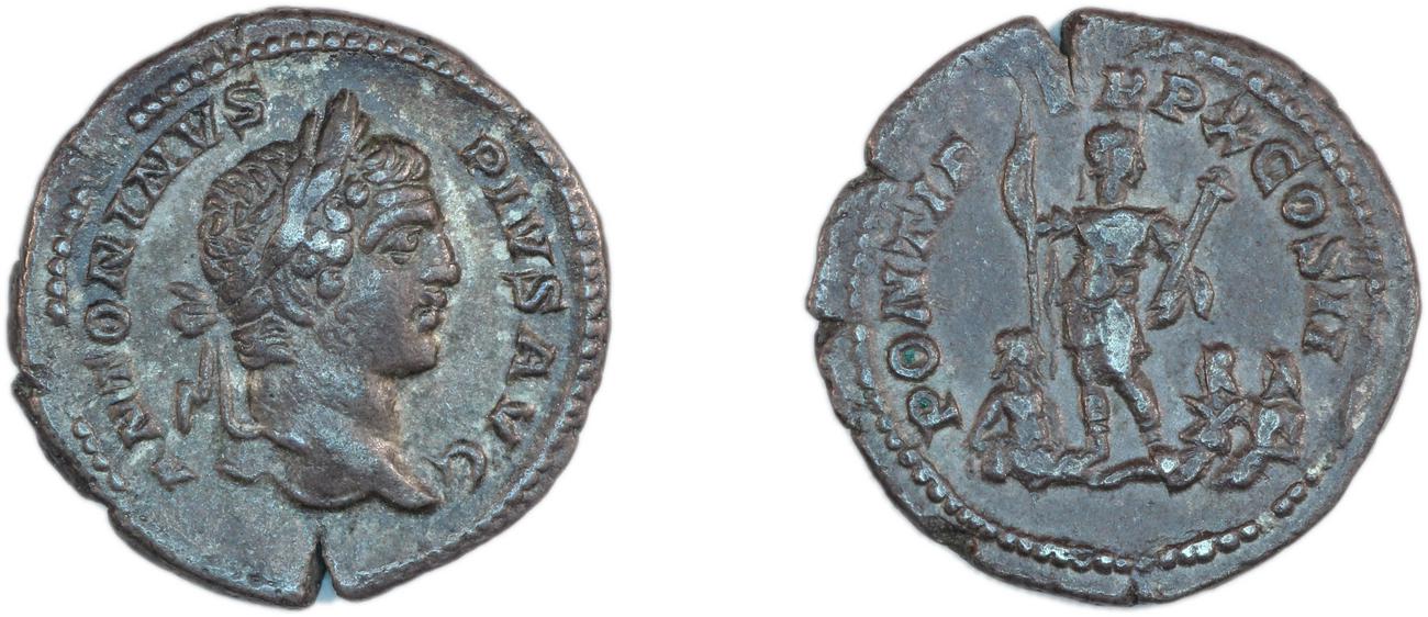 RIC IV Caracalla 96, аверс, Британский музей
