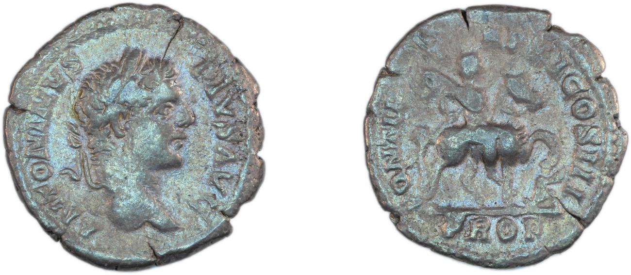 RIC IV Caracalla 108, аверс, Британский музей