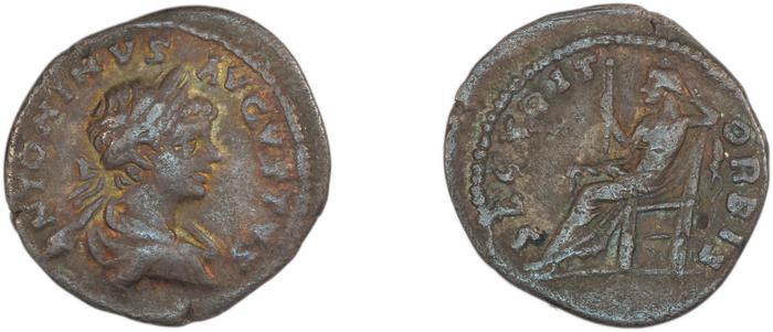 RIC IV Caracalla 351B, реверс, bm