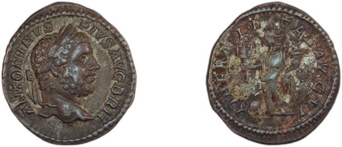 реверс RIC IV Caracalla 217